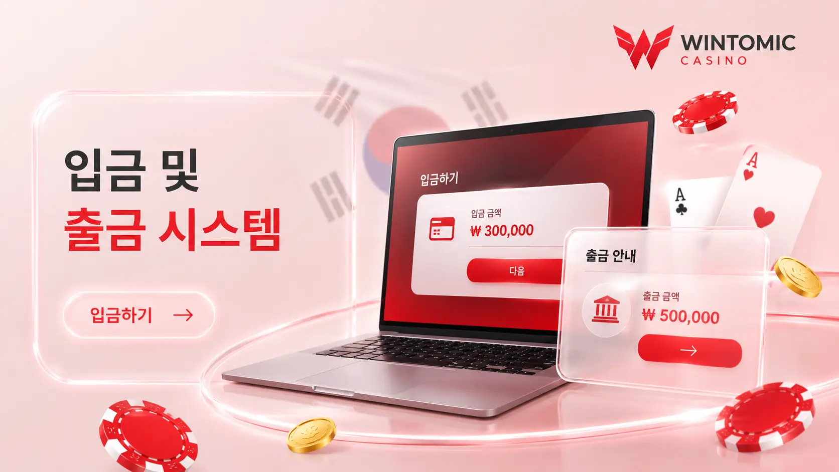 Wintomic Casino의 입금 및 출금 시스템